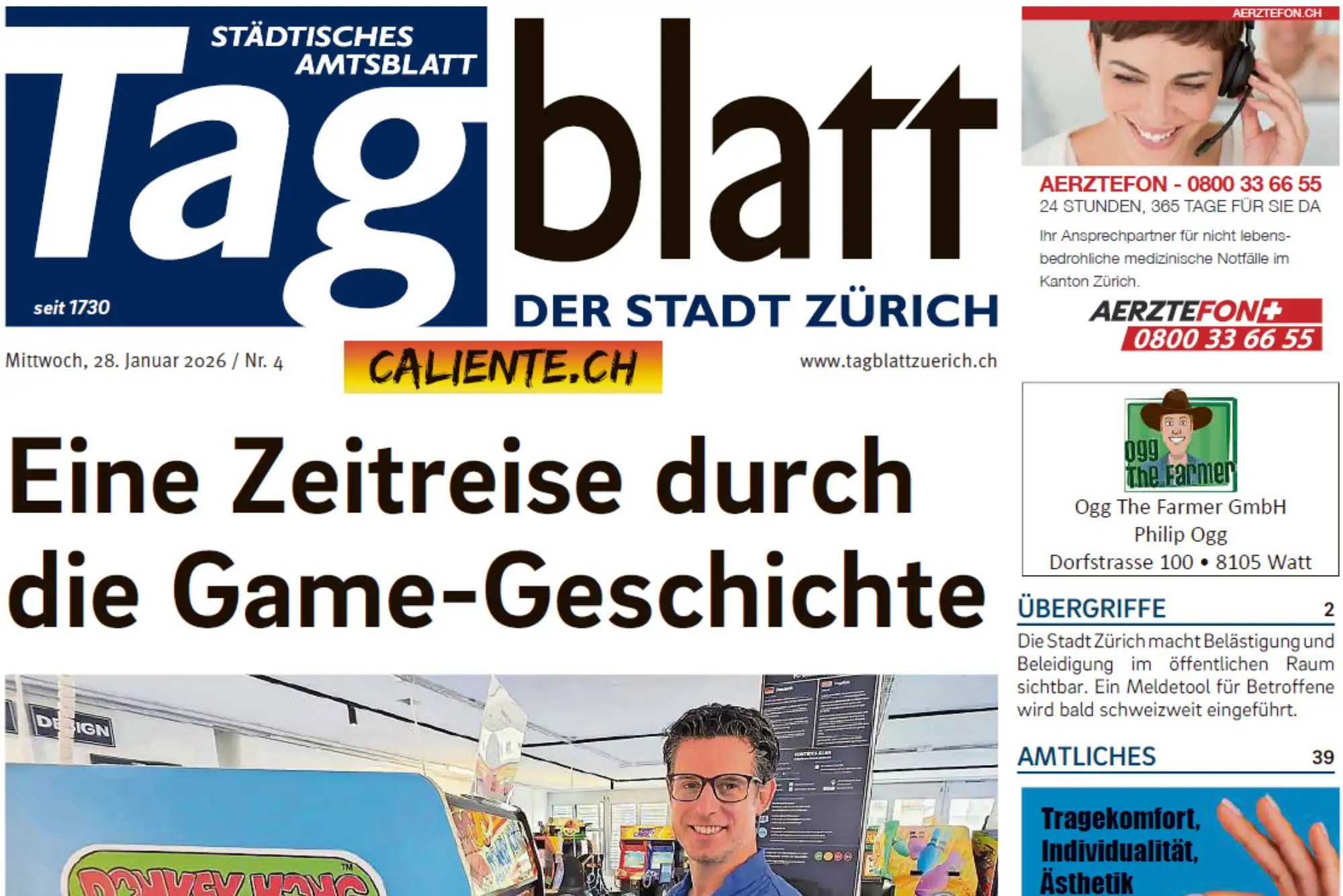 GamePlaza Pressebericht Tagblatt