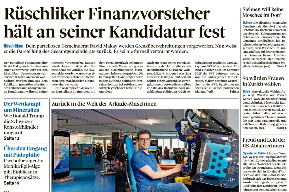 Rapporto stampa GamePlaza Zürichsee-Zeitung Rapporto stampa GamePlaza Zürichsee-Zeitung