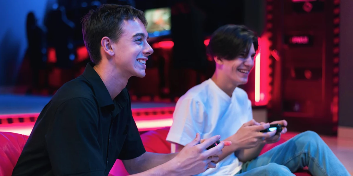 Teens Play Playstation