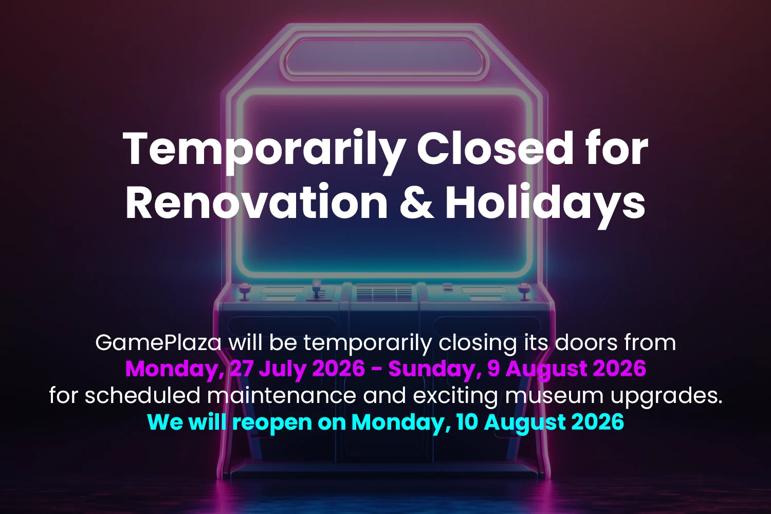 GamePlaza Close GamePlaza holiday