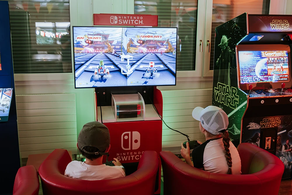 Verleih von Spielautomaten – GamePlaza Zürich, Schweiz
